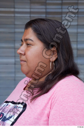 Head Woman White Casual Overweight Street photo references